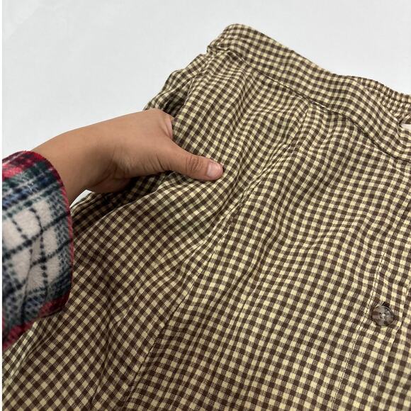 Toad and Co Women’s Large Manzana Paneled Midi Skirt Partridge Gingham Academia - Picture 6 of 10